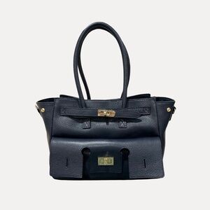 Italian Calf Leather Mini Tote With Removable Strap